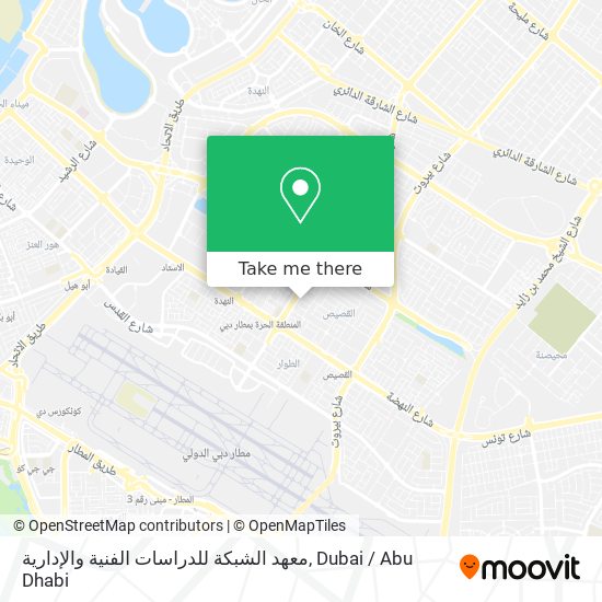 معهد الشبكة للدراسات الفنية والإدارية map