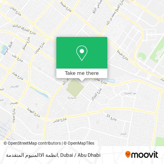 انظمة الاالمنيوم المتقدمة map