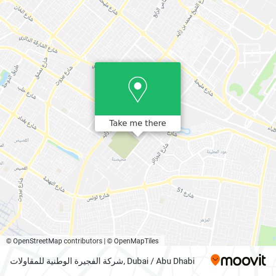 شركة الفجيرة الوطنية للمقاولات map