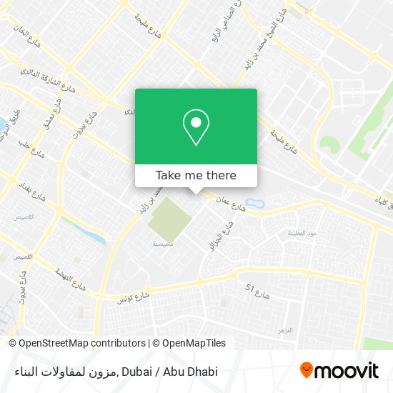 مزون لمقاولات البناء map