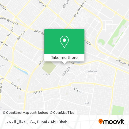 سكن عمال الحبتور map