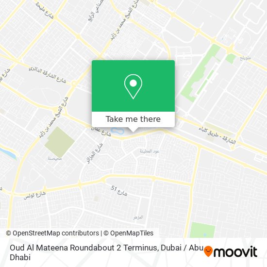 Oud Al Mateena Roundabout 2 Terminus map