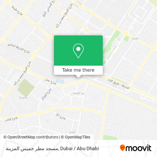 مسجد مطر خميس المزينة map