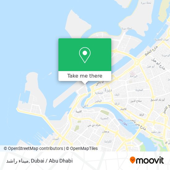 ميناء راشد map