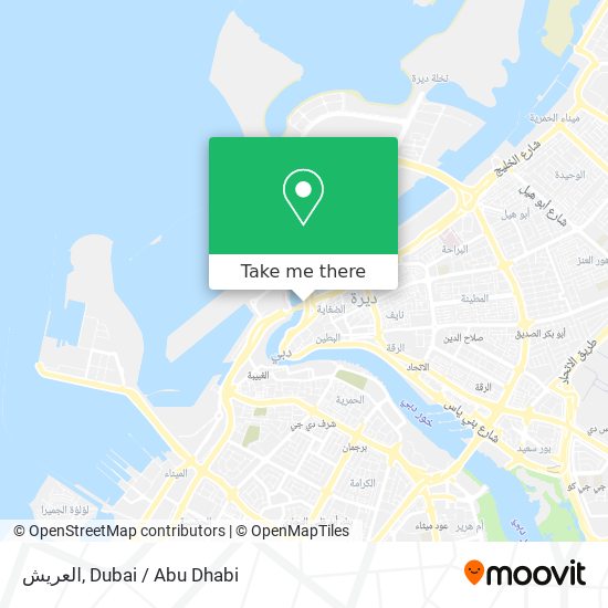 العريش map