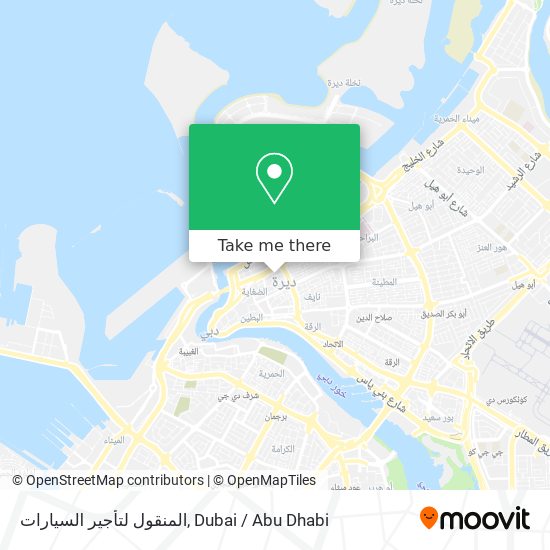 المنقول لتأجير السيارات map