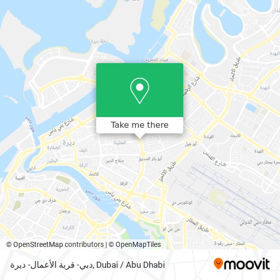 دبي- قرية الأعمال- ديرة map