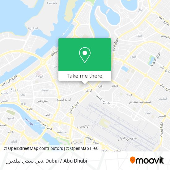 دبي سيتي بيلديرز map