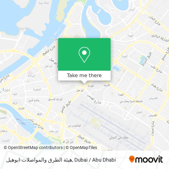 هيئة الطرق والمواصلات-ابوهيل map