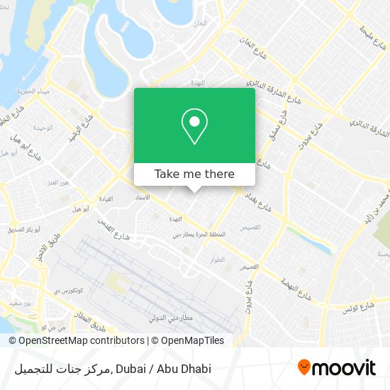 مركز جنات للتجميل map