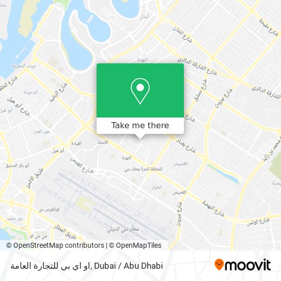 او اي بي للتجارة العامة map