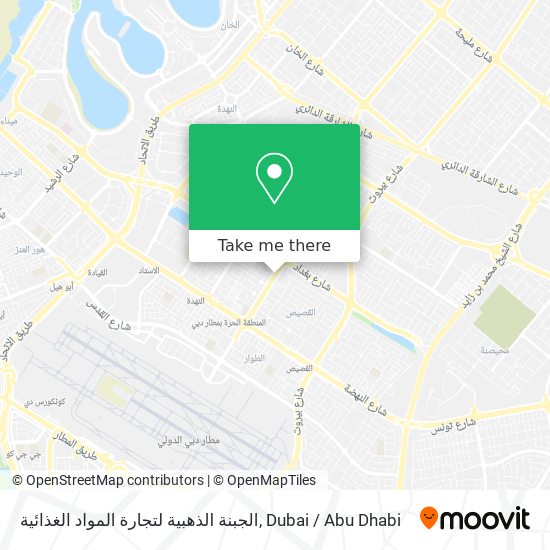 الجبنة الذهبية لتجارة المواد الغذائية map