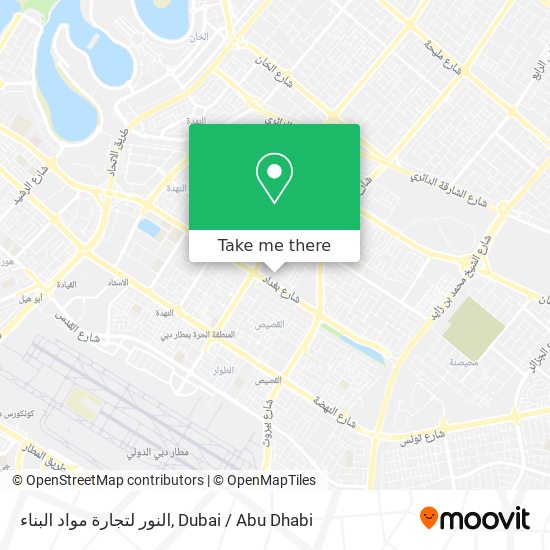 النور لتجارة مواد البناء map