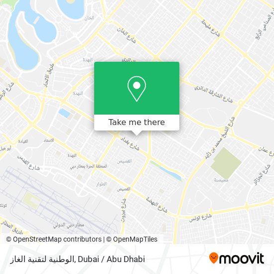 الوطنية لتقنية الغاز map