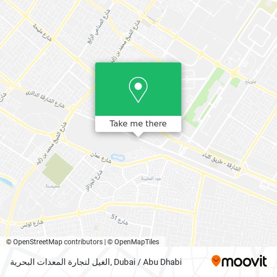 الغيل لتجارة المعدات البحرية map