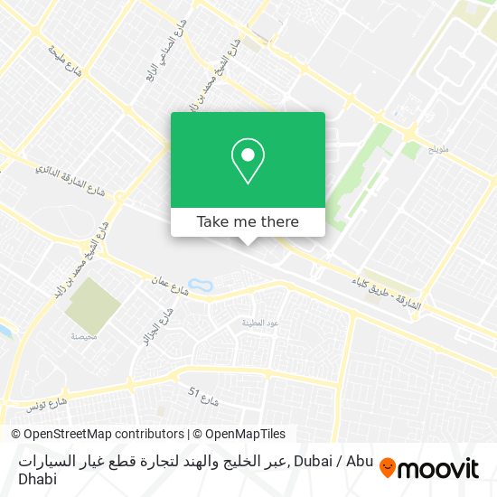 عبر الخليج والهند لتجارة قطع غيار السيارات map