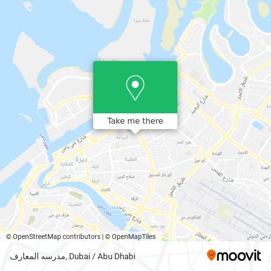 مدرسه المعارف map