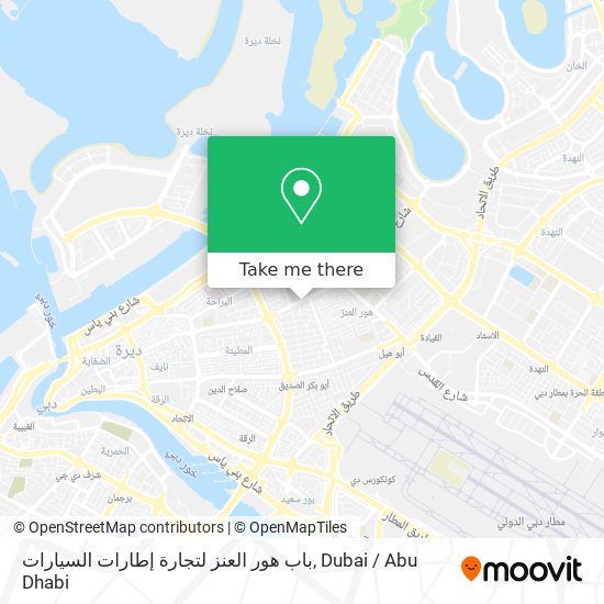 باب هور العنز لتجارة إطارات السيارات map