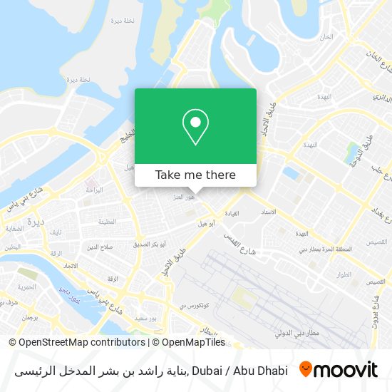 بناية راشد بن بشر المدخل الرئيسى map