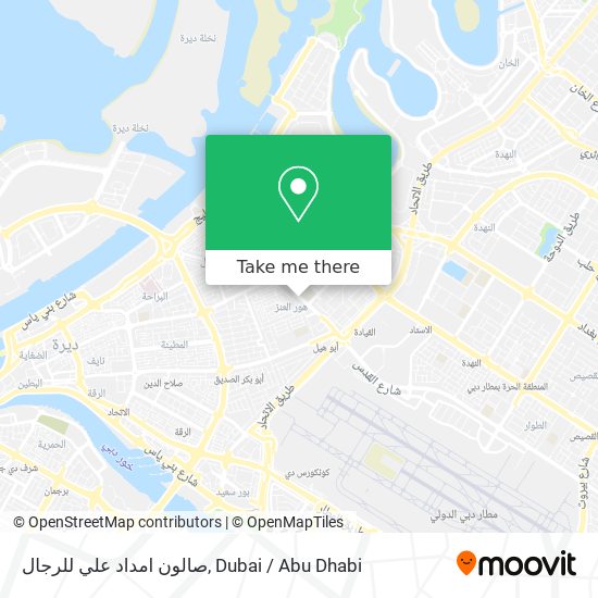 صالون امداد علي للرجال map