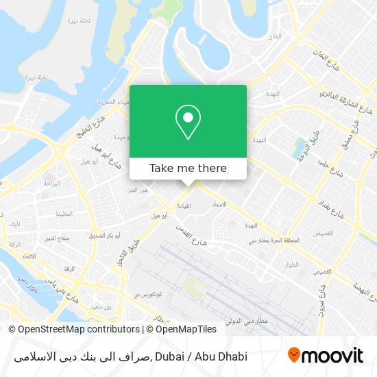 صراف الى بنك دبى الاسلامى map