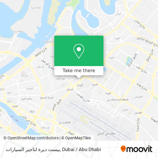 بيست ديرة لتاجير السيارات map