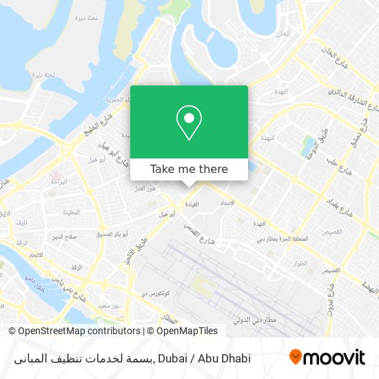 بسمة لخدمات تنظيف المبانى map