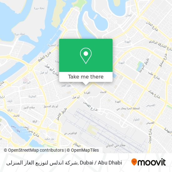 شركة اندلس لتوزيع الغاز المنزلى map