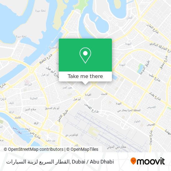 القطار السريع لزينة السيارات map