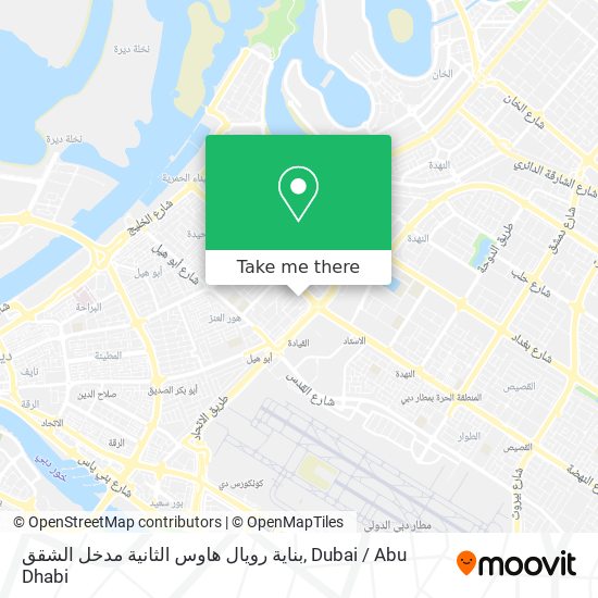 بناية رويال هاوس الثانية مدخل الشقق map