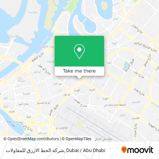 شركة الخط الازرق للمقاولات map