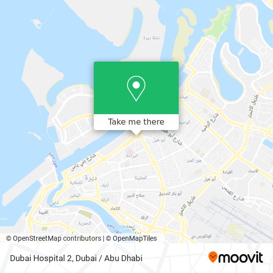 Dubai Hospital 2 map