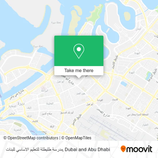 مدرسة طليطلة للتعليم الاساسي للبنات map
