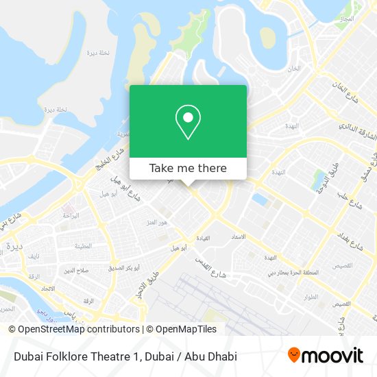 Dubai Folklore Theatre 1 map