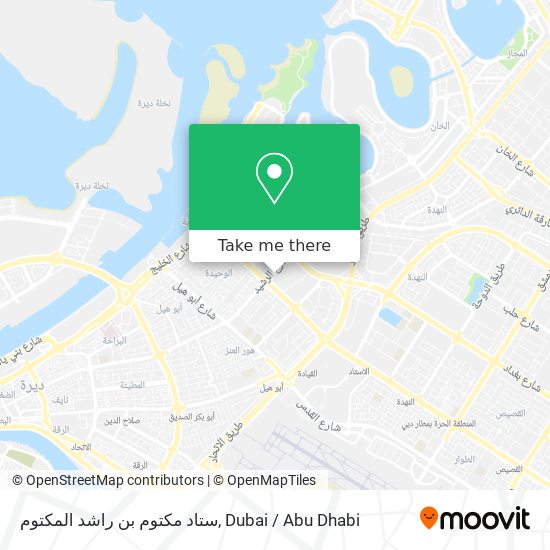 ستاد مكتوم بن راشد المكتوم map