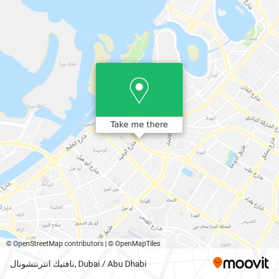 نافتيك انترنتشونال map