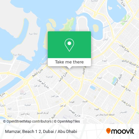 Mamzar, Beach 1 2 map