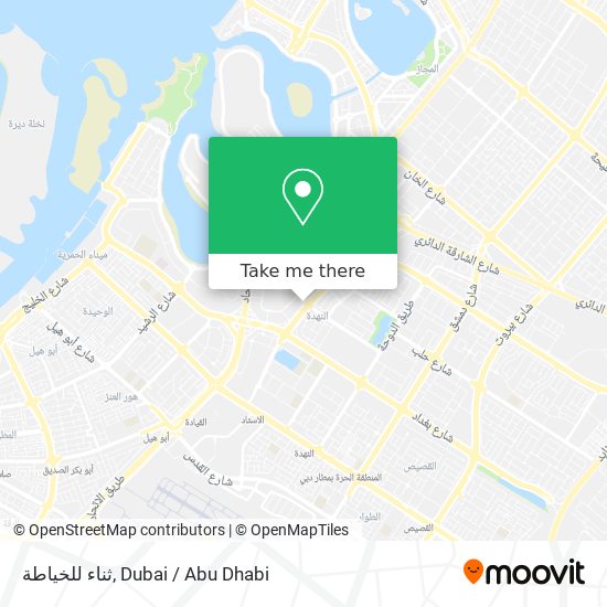 ثناء للخياطة map