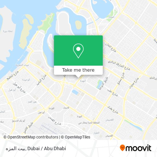 بيت المزه map