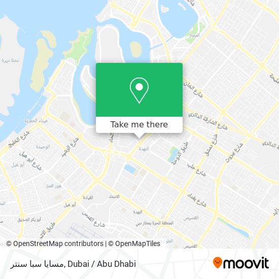 مسايا سبا سنتر map