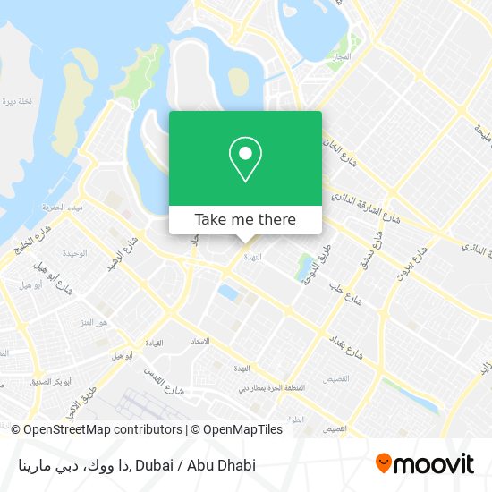 ذا ووك، دبي مارينا map