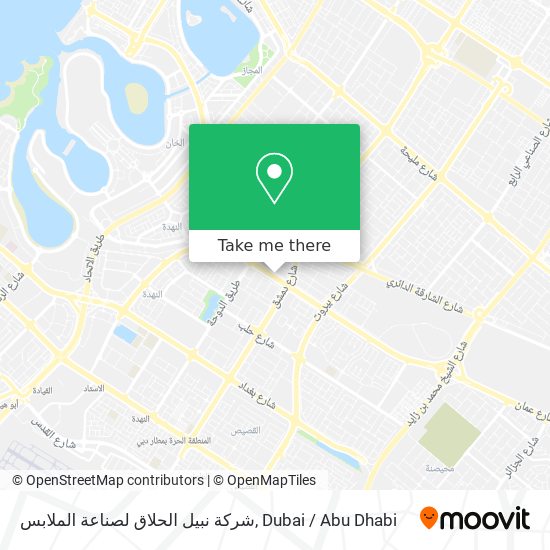 شركة نبيل الحلاق لصناعة الملابس map