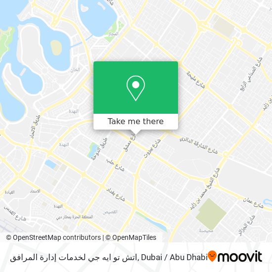 اتش تو ايه جي لخدمات إدارة المرافق map