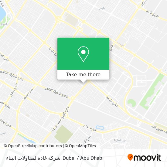 شركة غادة لمقاولات البناء map