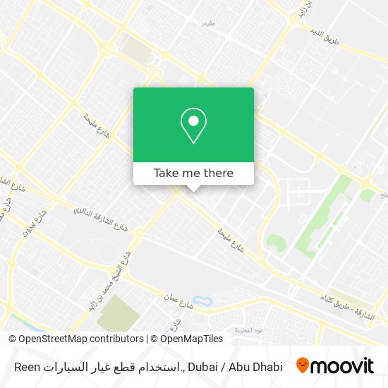 Reen استخدام قطع غيار السيارات. map