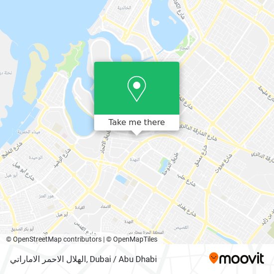 الهلال الاحمر الاماراتي map