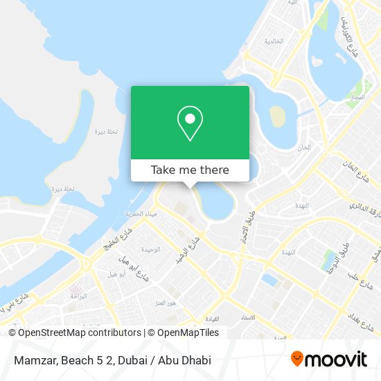 Mamzar, Beach 5 2 map