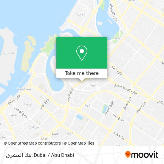 بنك المشرق map