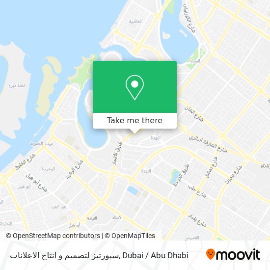 سبورتيز لتصميم و انتاج الاعلانات map