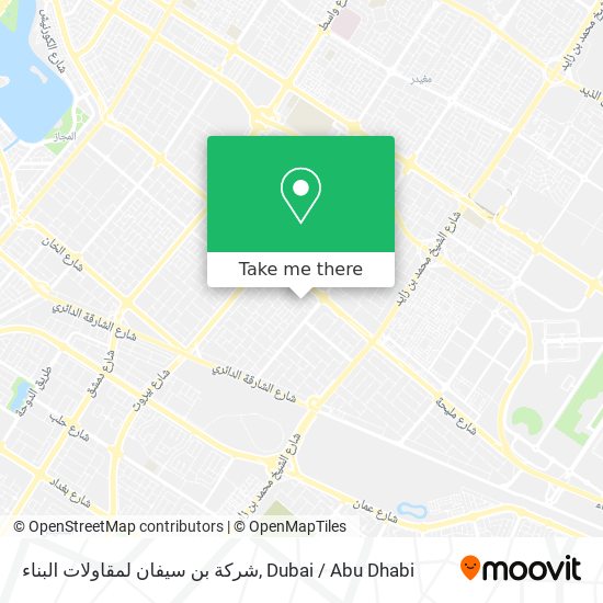 شركة بن سيفان لمقاولات البناء map